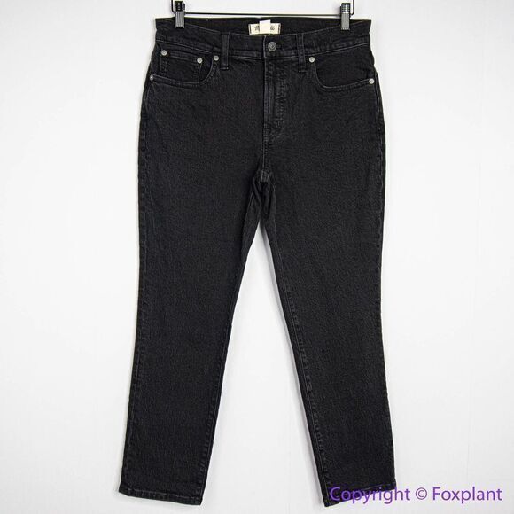 NEW Madewell The Mid-Rise Perfect Vintage Jeans Clean Black Wash, 26 - Picture 3 of 15
